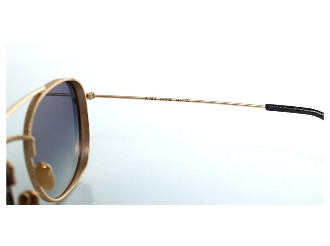 Autre Marque L.G.R., gafas de sol de metal dorado Alagi Negro - vista 7