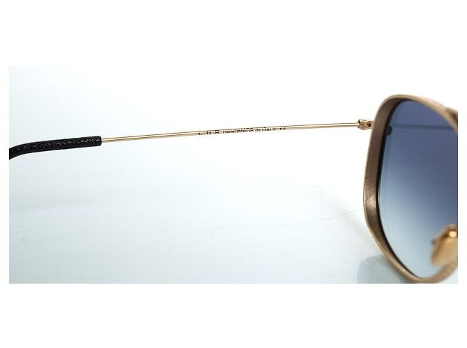 Autre Marque L.G.R., gafas de sol de metal dorado Alagi Negro - vista 8