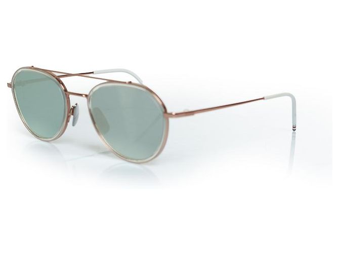 Occhiali da sole Thom Browne, TB801 con lenti specchiate Rosa - vista 2