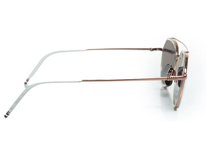 Occhiali da sole Thom Browne, TB801 con lenti specchiate Rosa - vista 4