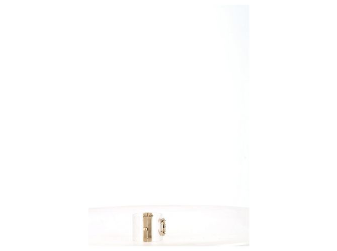 Timeless Bracciale a manica CC Strass Chanel in resina bianca Bianco - vista 9
