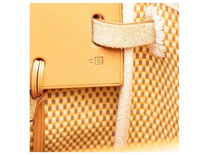 Hermès Borsa Cabas GM Toile Marrone Herbag Beige - vista 7