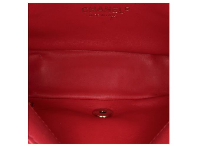 Chanel Mini Borsa Carry Chic in Pelle di Agnello Trapuntata Rosa - vista 4