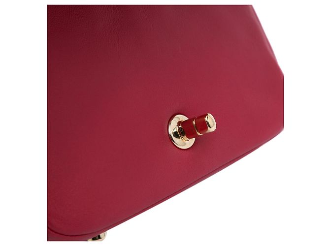 Chanel Mini Borsa Carry Chic in Pelle di Agnello Trapuntata Rosa - vista 7