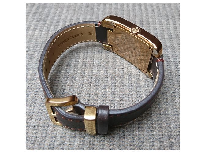 Céline Celine Damenquarzuhr, Swiss Made Golden Dunkelbraun - Ansicht 8