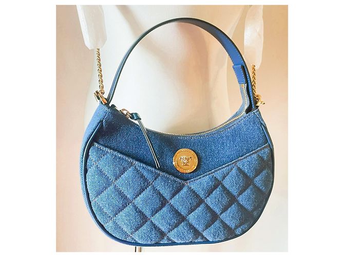 Borsa VERSACE "La Medusa" denim blu - vista 11