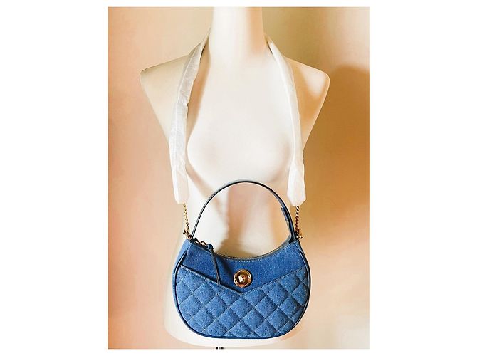 Borsa VERSACE "La Medusa" denim blu - vista 12