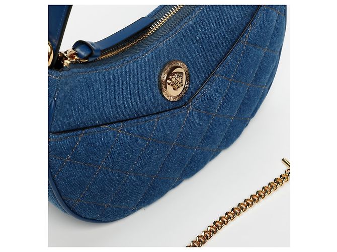 Borsa VERSACE "La Medusa" denim blu - vista 3