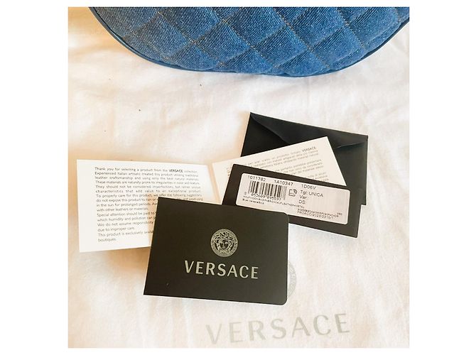 Borsa VERSACE "La Medusa" denim blu - vista 5
