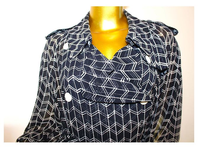 High * ABRIGO DE VERANO * TRENCHCOAT * Talla L * Absolutamente nuevo * Negro - vista 2