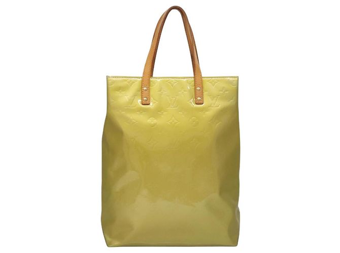 LOUIS VUITTON Monogram Vernis Reade MM Bolsa de mão Cinza M91142 LV Auth 117778 - vista 13