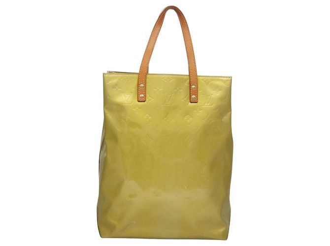 LOUIS VUITTON Monogram Vernis Reade MM Bolsa de mão Cinza M91142 LV Auth 117778 - vista 2