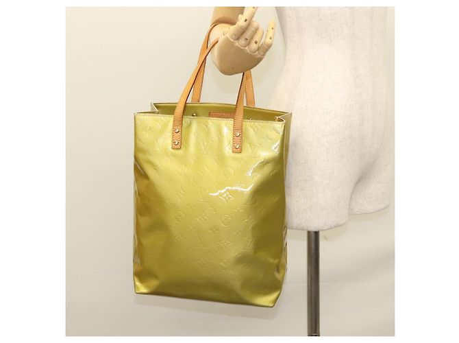 LOUIS VUITTON Monogram Vernis Reade MM Bolsa de mão Cinza M91142 LV Auth 117778 - vista 24