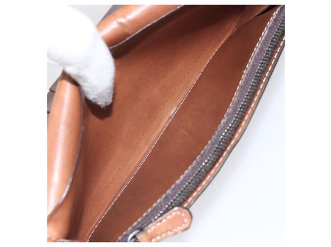 Cartera larga de cuero Berluti Calligraphy marrón Auth 117665 Castaño - vista 20