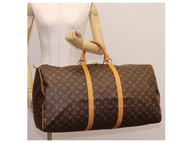 LOUIS VUITTON Monogram Keepall 60 Borsa Boston M41422 LV Auth KD439 Monogramma - vista 22