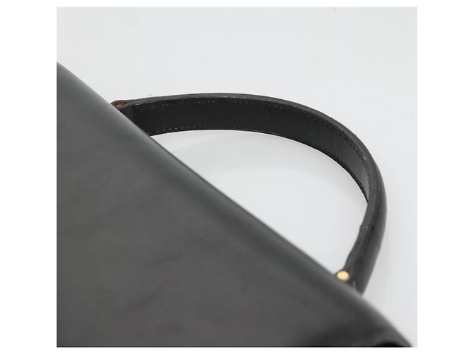 Céline Borsa a mano CELINE Circle in pelle nera e oro Auth KD513 Nero D'oro - vista 14
