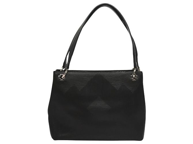BALLY Borsa a Spalla in Pelle Nera e Oro Auth BA1473 Nero D'oro - vista 13