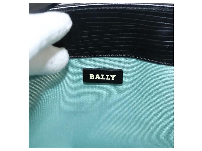 BALLY Borsa a Spalla in Pelle Nera e Oro Auth BA1473 Nero D'oro - vista 17