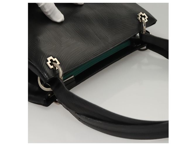 BALLY Borsa a Spalla in Pelle Nera e Oro Auth BA1473 Nero D'oro - vista 6