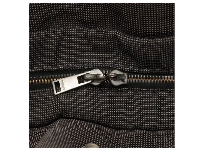 Hermès HERMES Handtasche Her Line MM Canvas Grau Silber Auth bs24473 Braun - Ansicht 10