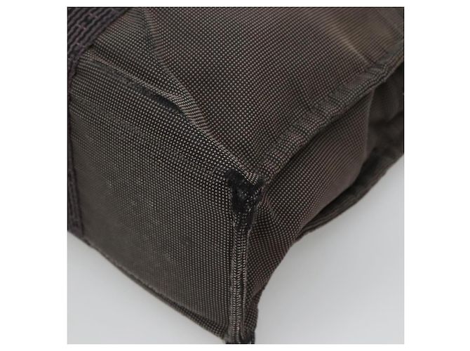 Hermès HERMES Handtasche Her Line MM Canvas Grau Silber Auth bs24473 Braun - Ansicht 15