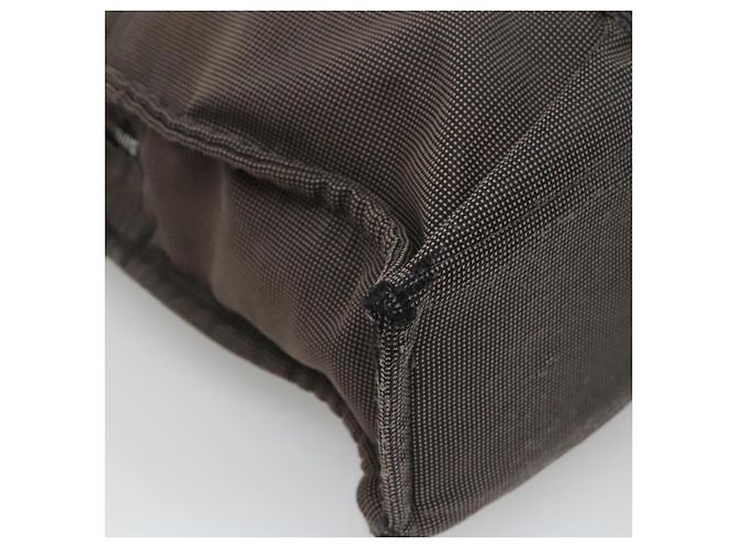 Hermès HERMES Handtasche Her Line MM Canvas Grau Silber Auth bs24473 Braun - Ansicht 16