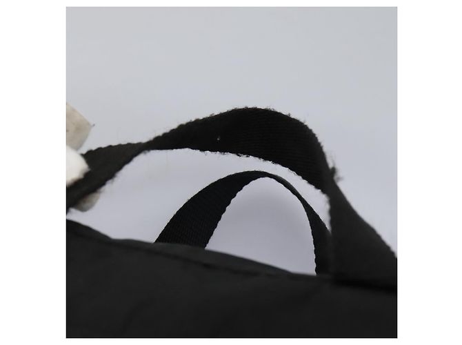 PRADA Borsa a Mano Nylon 2way Nera Argento Auth 117219 Nero - vista 14