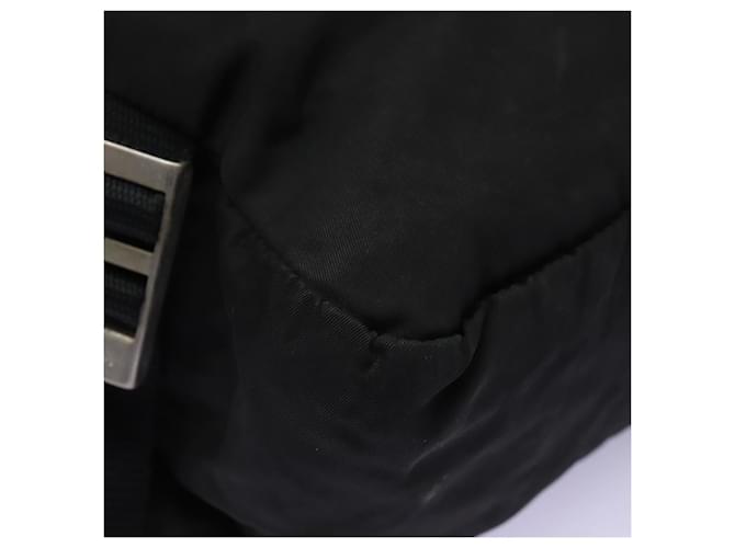 PRADA Borsa a Mano Nylon 2way Nera Argento Auth 117219 Nero - vista 17