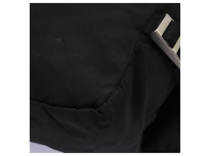 PRADA Borsa a Mano Nylon 2way Nera Argento Auth 117219 Nero - vista 18