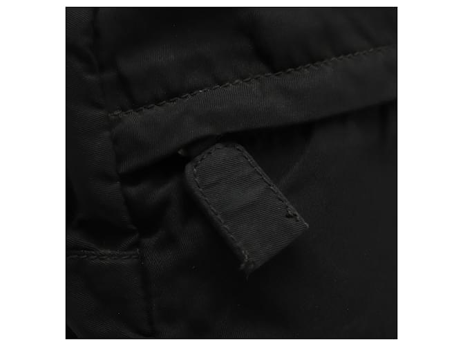 PRADA Borsa a Mano Nylon 2way Nera Argento Auth 117219 Nero - vista 22