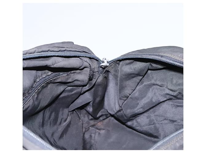 PRADA Borsa a Mano Nylon 2way Nera Argento Auth 117219 Nero - vista 25