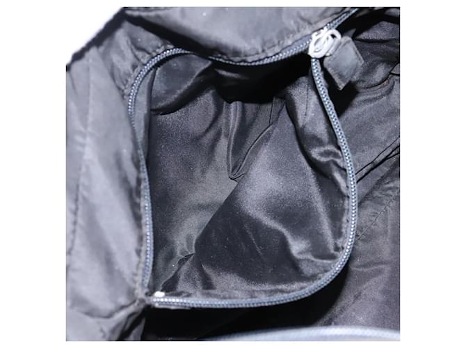 PRADA Borsa a Mano Nylon 2way Nera Argento Auth 117219 Nero - vista 28
