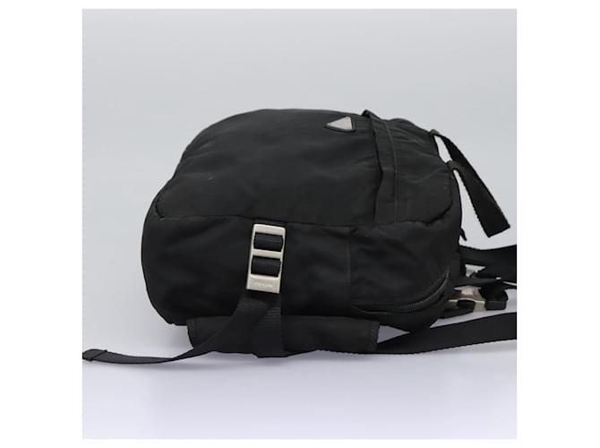 PRADA Borsa a Mano Nylon 2way Nera Argento Auth 117219 Nero - vista 4