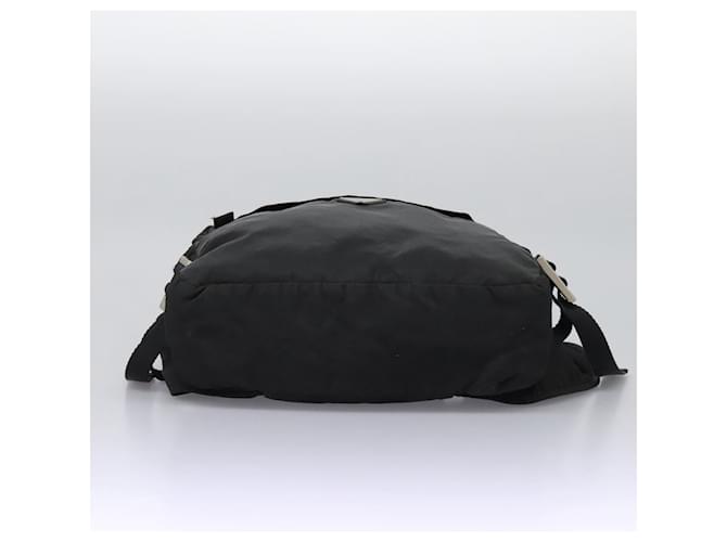 PRADA Borsa a Mano Nylon 2way Nera Argento Auth 117219 Nero - vista 5
