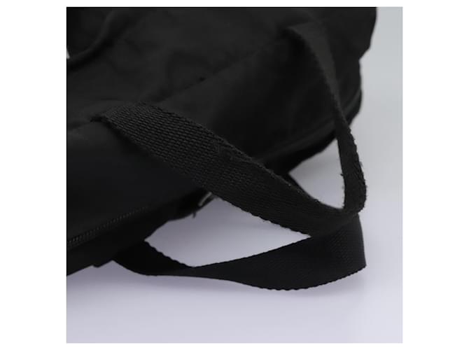 PRADA Borsa a Mano Nylon 2way Nera Argento Auth 117219 Nero - vista 7