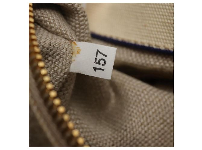 PRADA Canapa GM Borsa a mano in tela blu oro Auth bs24485 D'oro - vista 12