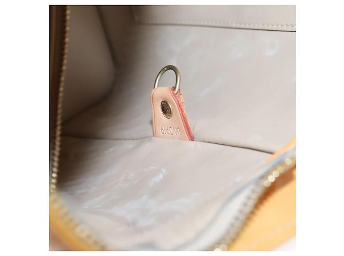 LOUIS VUITTON Monogram Vernis Borsa a Mano Houston Beige M91004 LV Auth 118102 - vista 12