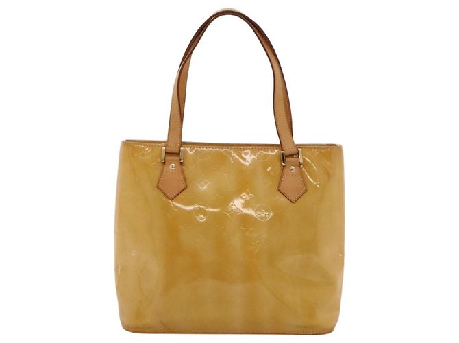 LOUIS VUITTON Monogram Vernis Borsa a Mano Houston Beige M91004 LV Auth 118102 - vista 13