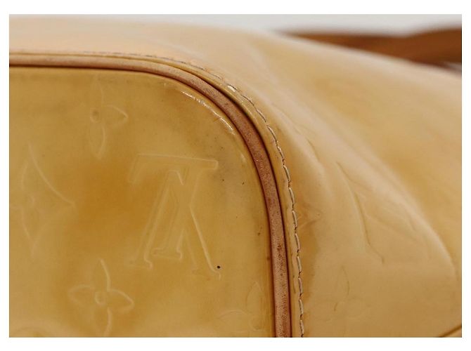 LOUIS VUITTON Monogram Vernis Borsa a Mano Houston Beige M91004 LV Auth 118102 - vista 14