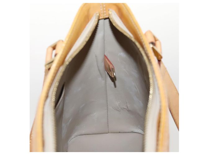 LOUIS VUITTON Monogram Vernis Borsa a Mano Houston Beige M91004 LV Auth 118102 - vista 19