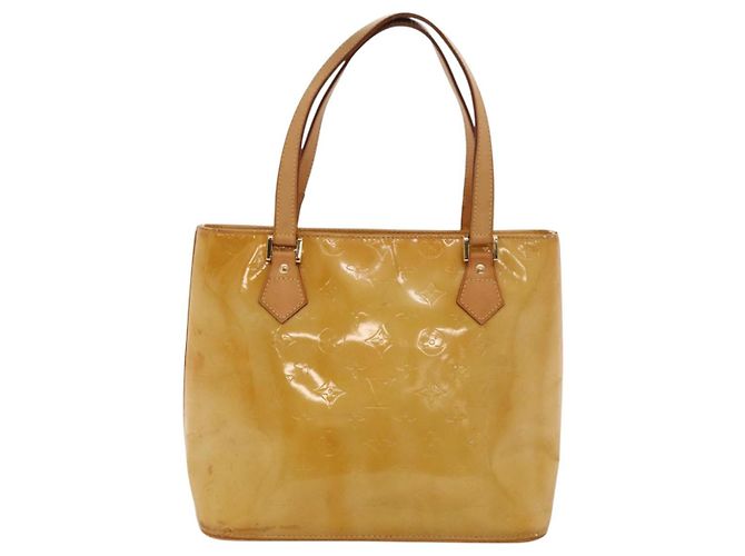 LOUIS VUITTON Monogram Vernis Borsa a Mano Houston Beige M91004 LV Auth 118102 - vista 2