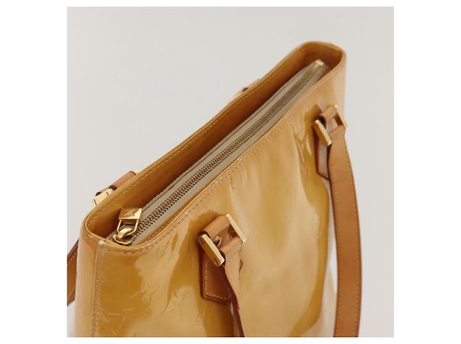 LOUIS VUITTON Monogram Vernis Borsa a Mano Houston Beige M91004 LV Auth 118102 - vista 6