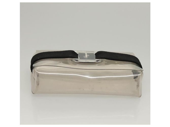 Borsa a spalla Salvatore Ferragamo in vinile trasparente Auth 118191 - vista 6