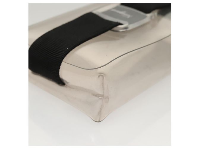 Borsa a spalla Salvatore Ferragamo in vinile trasparente Auth 118191 - vista 7