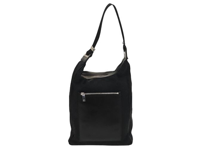 Borsa a Spalla GG Canvas Gucci Nera Argento 019 0538 Auth 117433 Nero - vista 13
