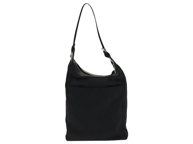Borsa a Spalla GG Canvas Gucci Nera Argento 019 0538 Auth 117433 Nero - vista 2