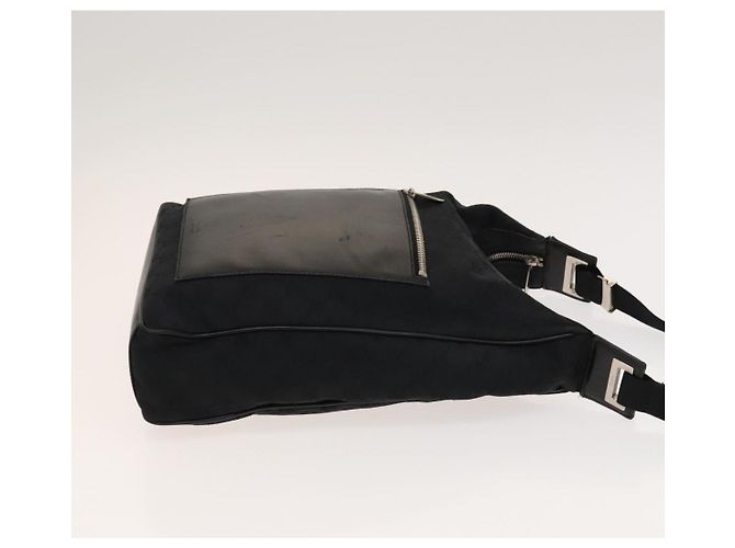 Borsa a Spalla GG Canvas Gucci Nera Argento 019 0538 Auth 117433 Nero - vista 3