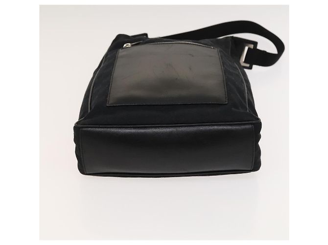 Borsa a Spalla GG Canvas Gucci Nera Argento 019 0538 Auth 117433 Nero - vista 5