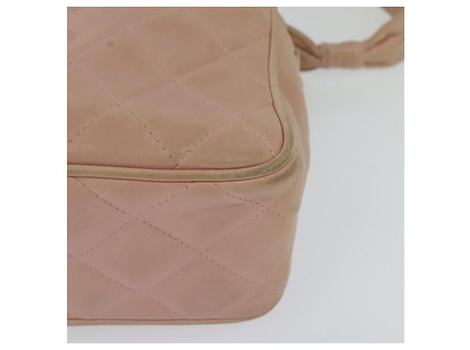 CHANEL Borsa a Spalla Matelassé in Pelle di Agnello Rosa CC Auth 117845 - vista 16