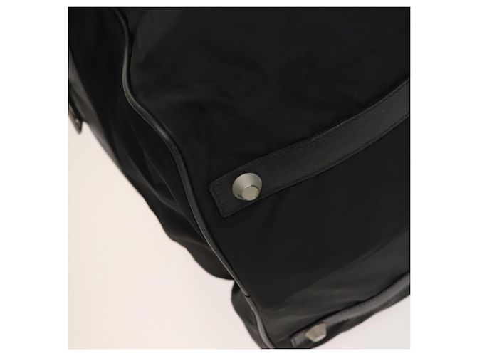 PRADA Borsa Boston Nylon 2way Nero Argento Auth 117470 - vista 15